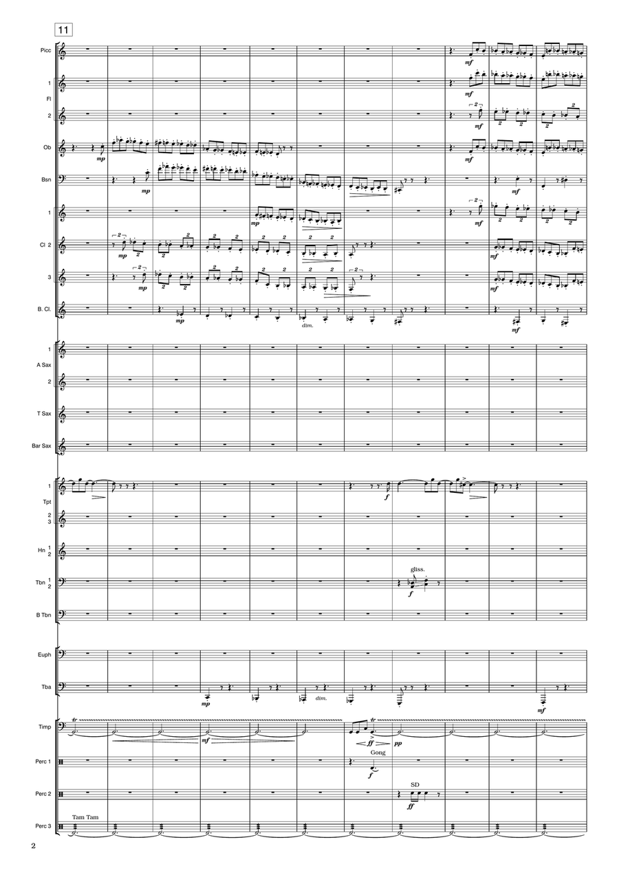 Conflict for Concert Band Concert Band scores gallery preview page 2