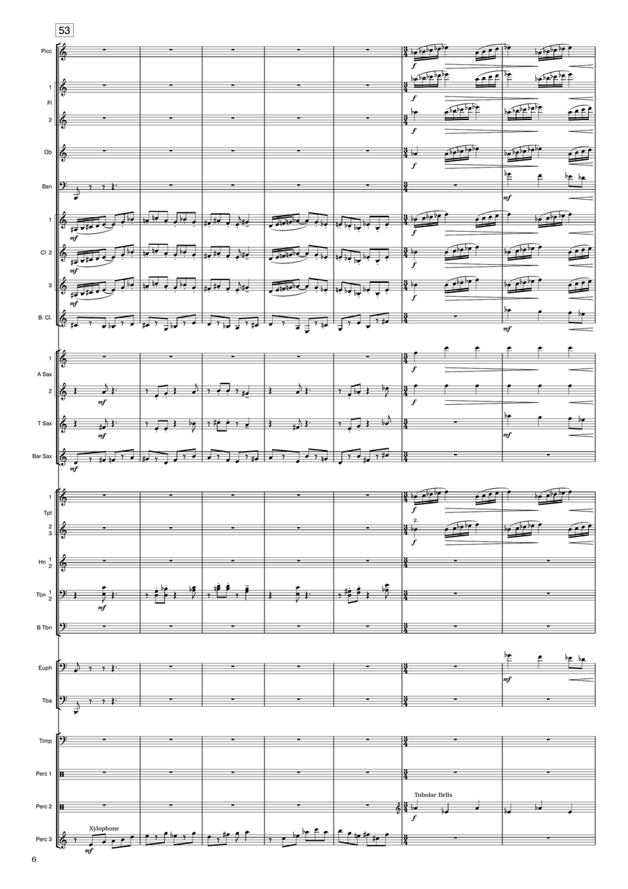 Conflict for Concert Band Concert Band scores gallery preview page 6