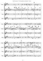 My Romance Saxophone Quartet scores gallery preview page 6