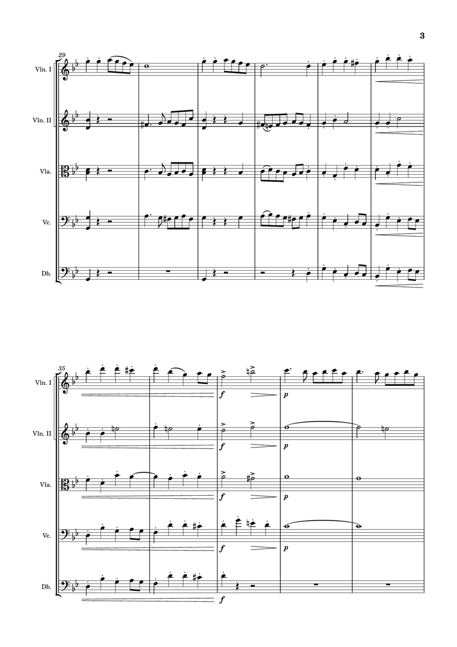 Ding Dong Merrily on High String Orchestra scores gallery preview page 3