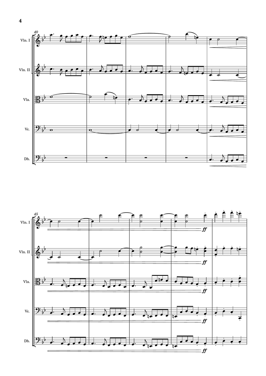 Ding Dong Merrily on High String Orchestra scores gallery preview page 4