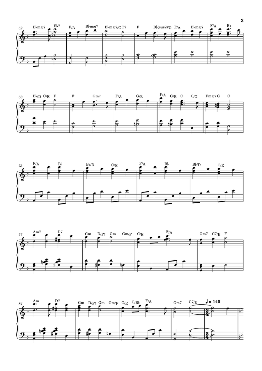 Christmas Carol Medley Christmas Carol Medley Piano Solo scores gallery preview page 3