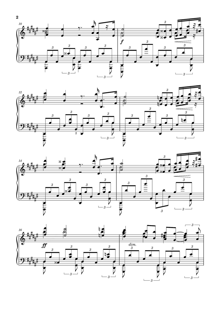Scriabin Etudes Op.8 No.12 - Aleksandr Scriabin Piano Method scores gallery preview page 2