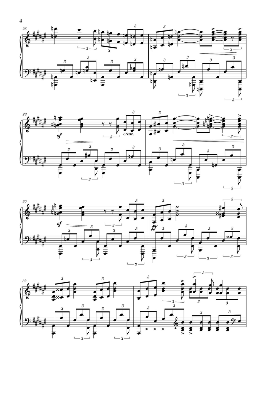 Scriabin Etudes Op.8 No.12 - Aleksandr Scriabin Piano Method scores gallery preview page 4