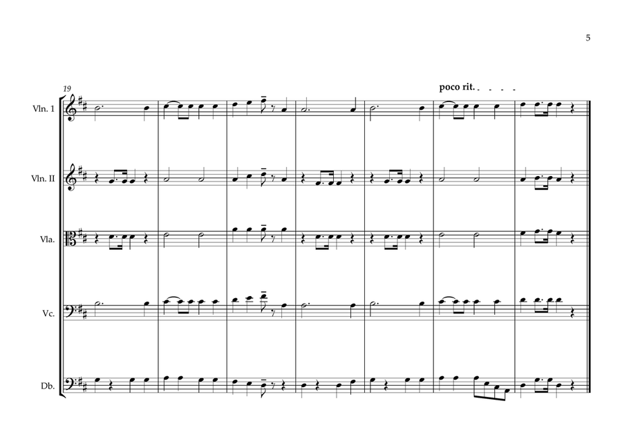 Vanuatuan (Ni) National Anthem for String Orchestra String Orchestra scores gallery preview page 5