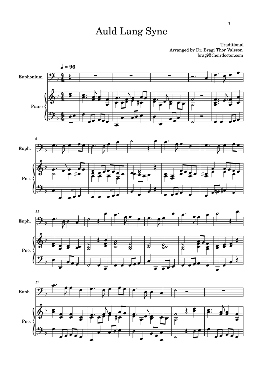 Five Christmas Songs for Euphonium - volume 3 Euphonium scores gallery preview page 2