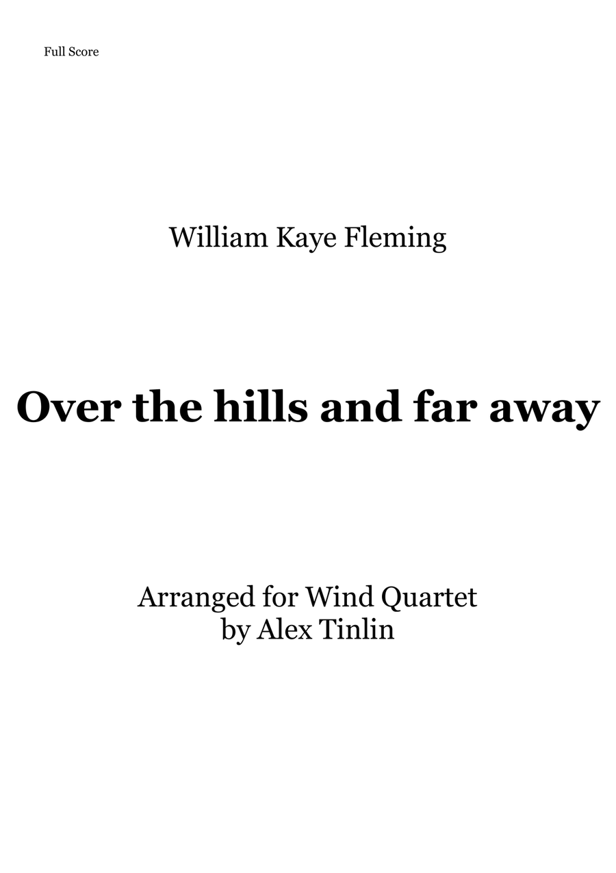 Over the hills and far away Woodwind Quartet scores gallery preview page 1