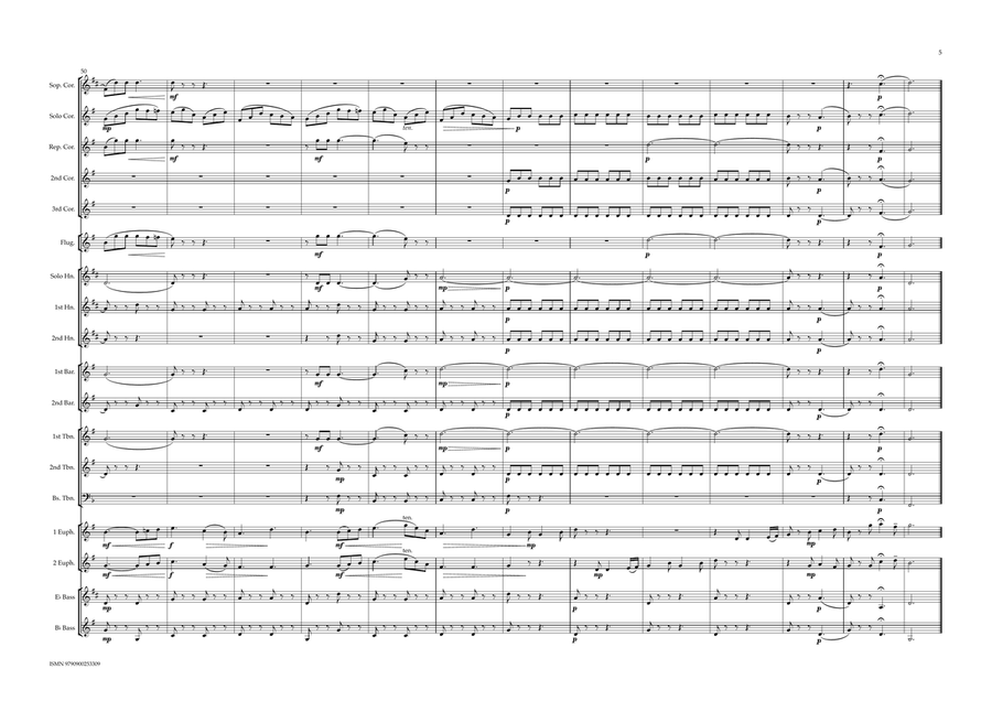 Euphonium Duet - Sull' Aria (Letter Duet) from Le Nozze di Figaro Brass Band scores gallery preview page 5
