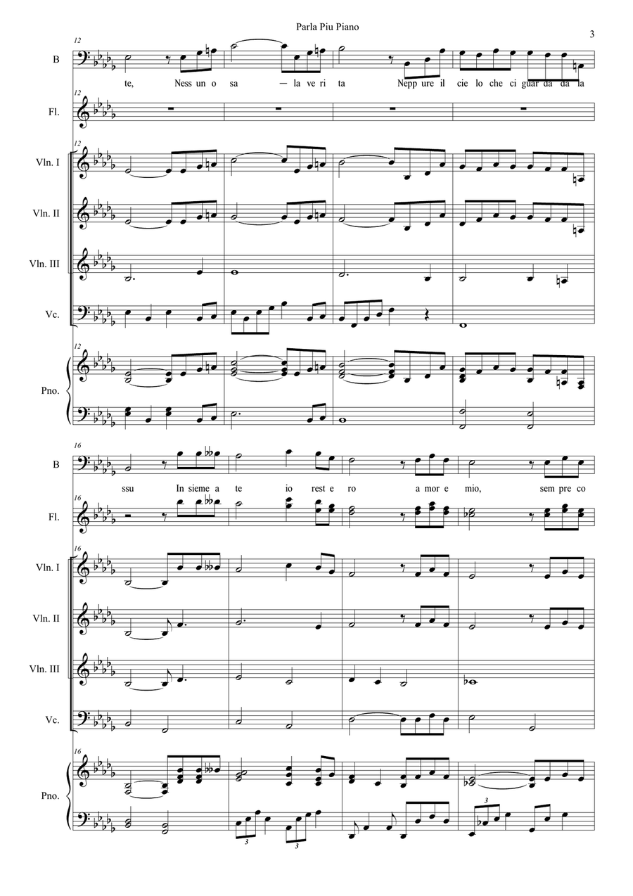 Parla Piu Piano Parla Piu Piano Small Ensemble scores gallery preview page 4