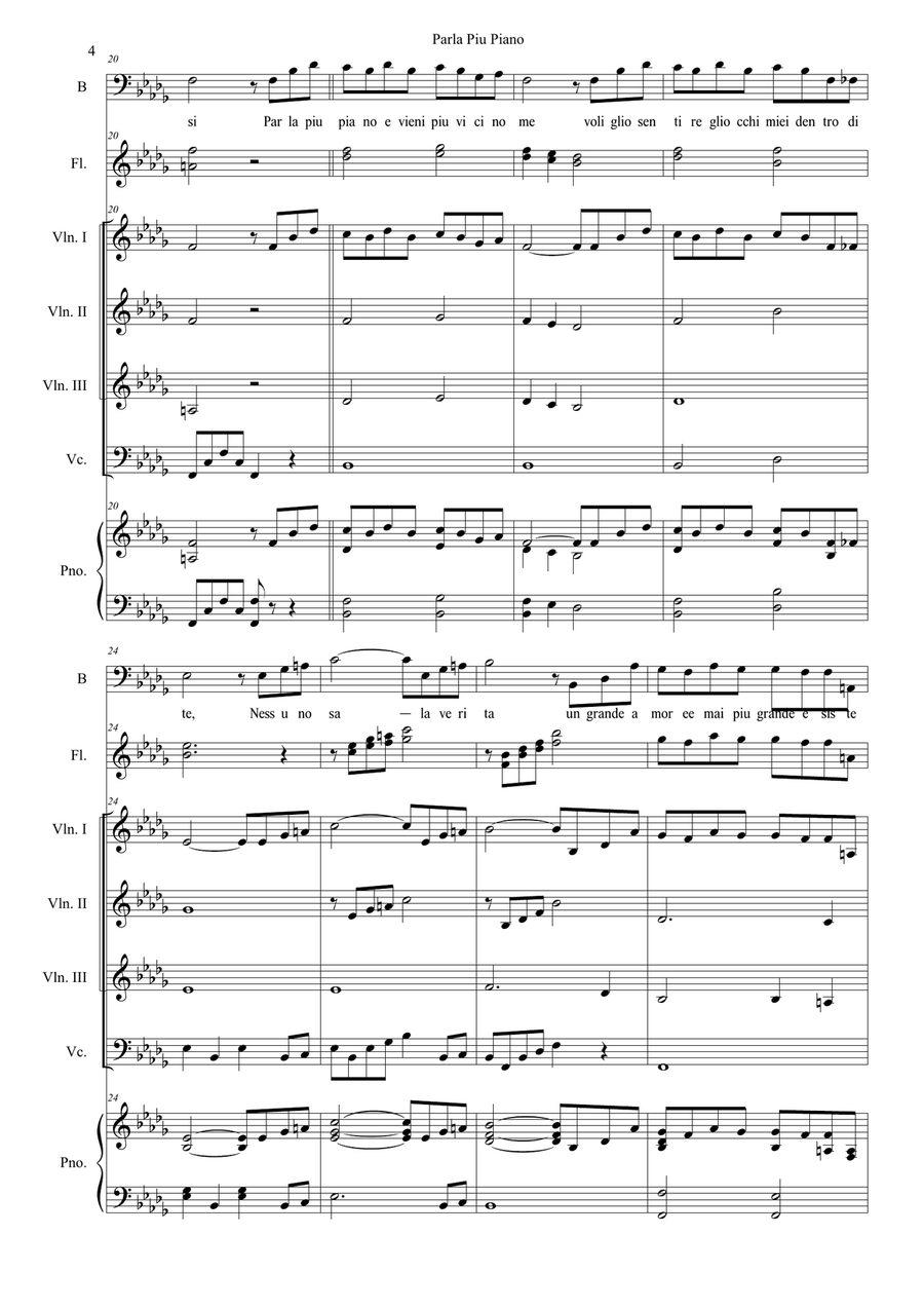 Parla Piu Piano Parla Piu Piano Small Ensemble scores gallery preview page 5