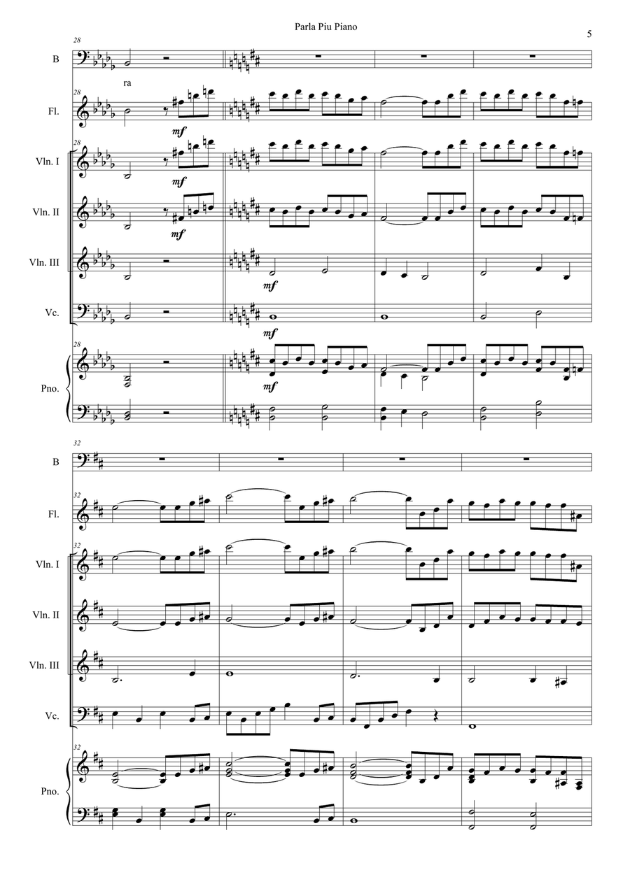Parla Piu Piano Parla Piu Piano Small Ensemble scores gallery preview page 6