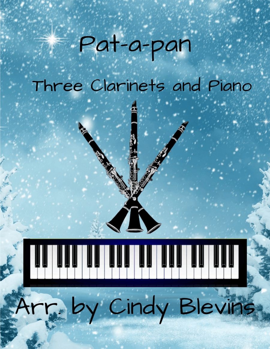 Pat-a-pan, for Three Clarinets and Piano Small Ensemble scores gallery preview page 1