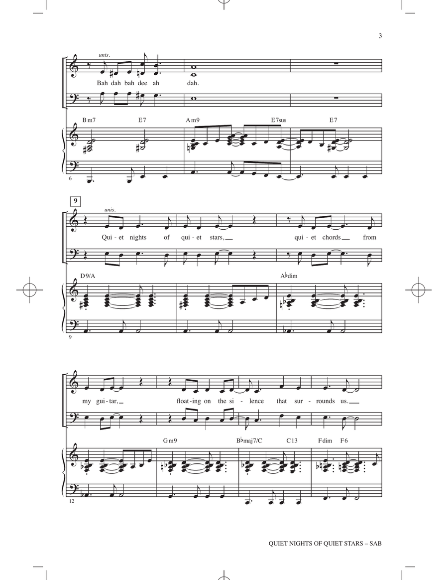 Quiet Nights Of Quiet Stars (Corcovado) (arr. Kirby Shaw) 3-Part scores gallery preview page 2