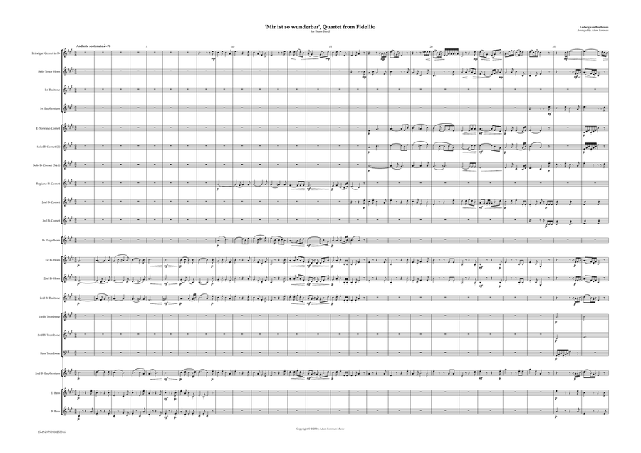 'Mir ist so wunderbar', Quartet from Fidellio Brass Band scores gallery preview page 2