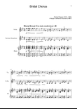 Bridal Chorus. R. Wagner - Violin, B Sax. and Piano. Score and Parts.