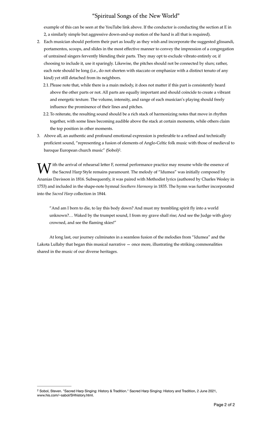 Spiritual Songs of the New World (SCORE) - Score Only Full Orchestra scores gallery preview page 5