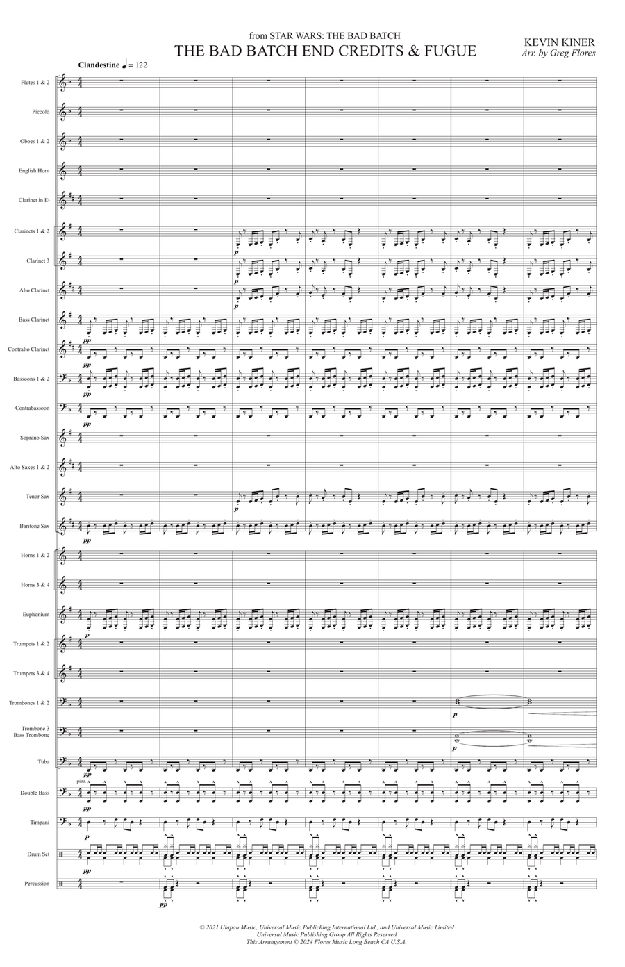 Star Wars; The Bad Batch Star Wars; The Bad Batch Concert Band scores gallery preview page 1