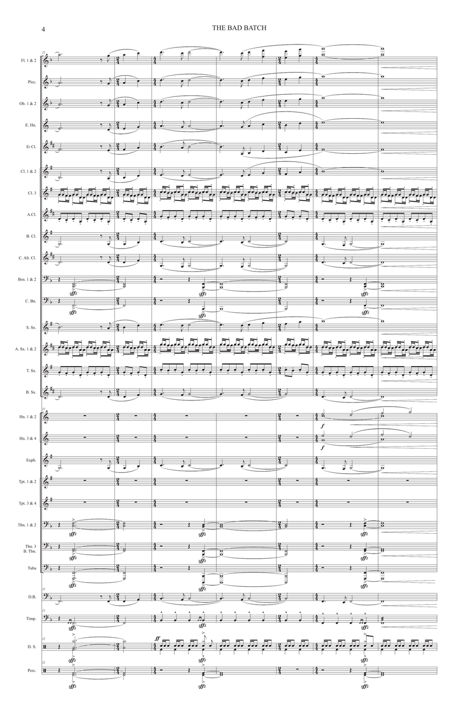 Star Wars; The Bad Batch Star Wars; The Bad Batch Concert Band scores gallery preview page 4