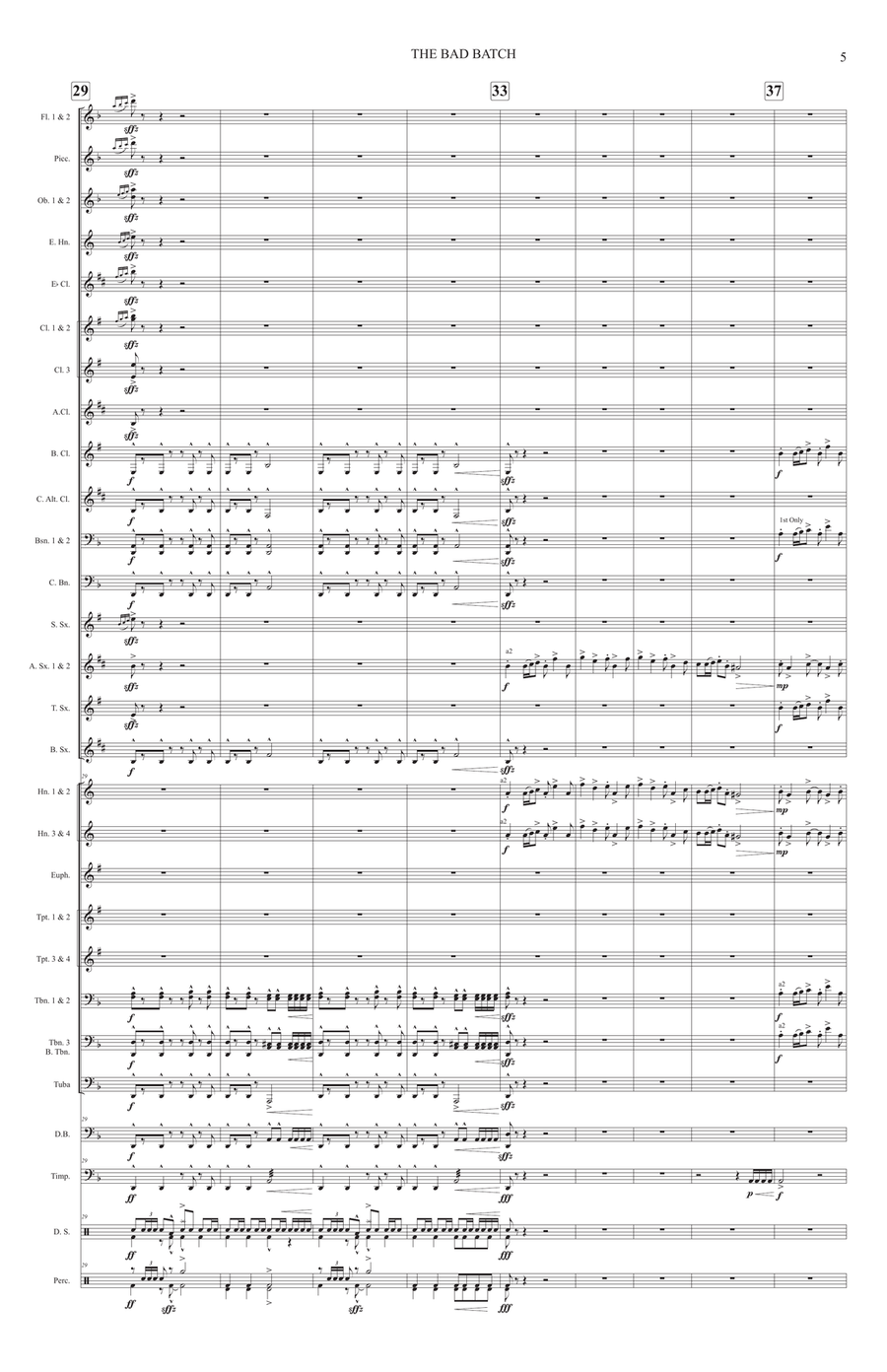 Star Wars; The Bad Batch Star Wars; The Bad Batch Concert Band scores gallery preview page 5