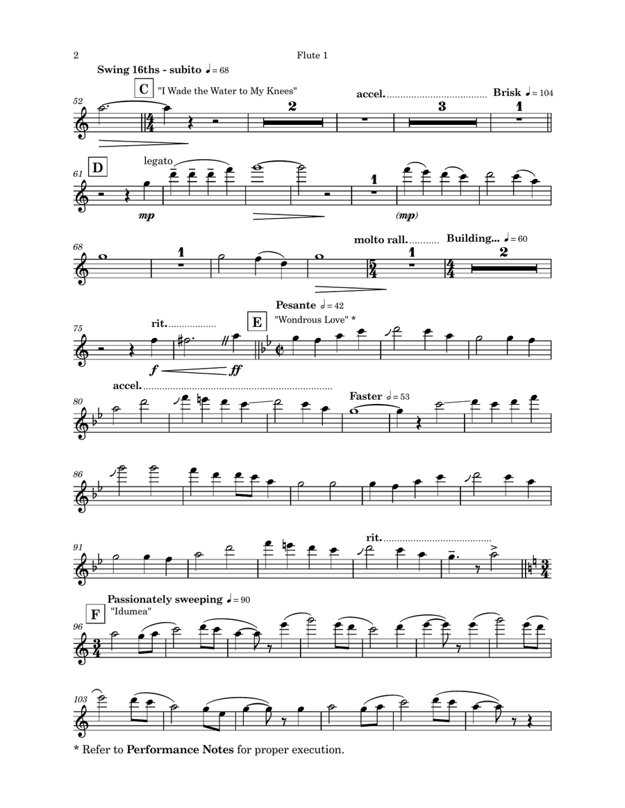 Spiritual Songs of the New World (PARTS Only - no score) Full Orchestra scores gallery preview page 2