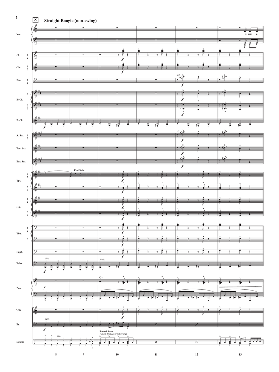 Boogie Woogie Bugle Boy Concert Band scores gallery preview page 4