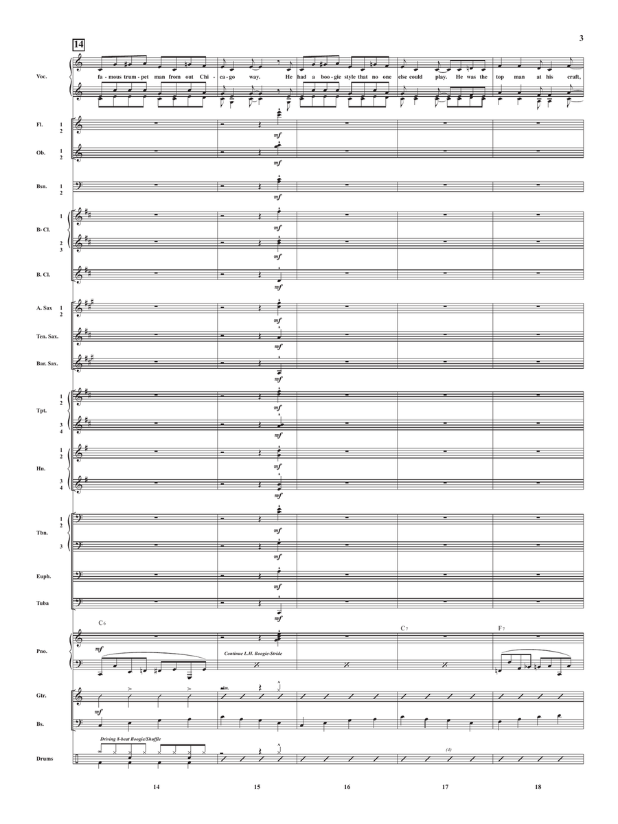 Boogie Woogie Bugle Boy Concert Band scores gallery preview page 5