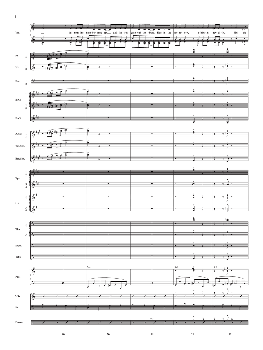 Boogie Woogie Bugle Boy Concert Band scores gallery preview page 6