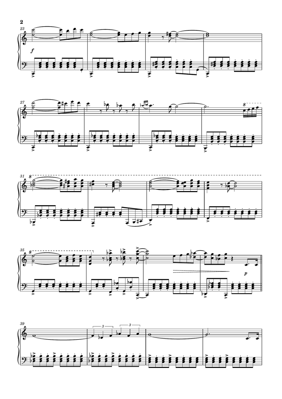 Gusty Garden Galaxy from Super Mario Galaxy (intermediate piano) Piano Solo scores gallery preview page 2