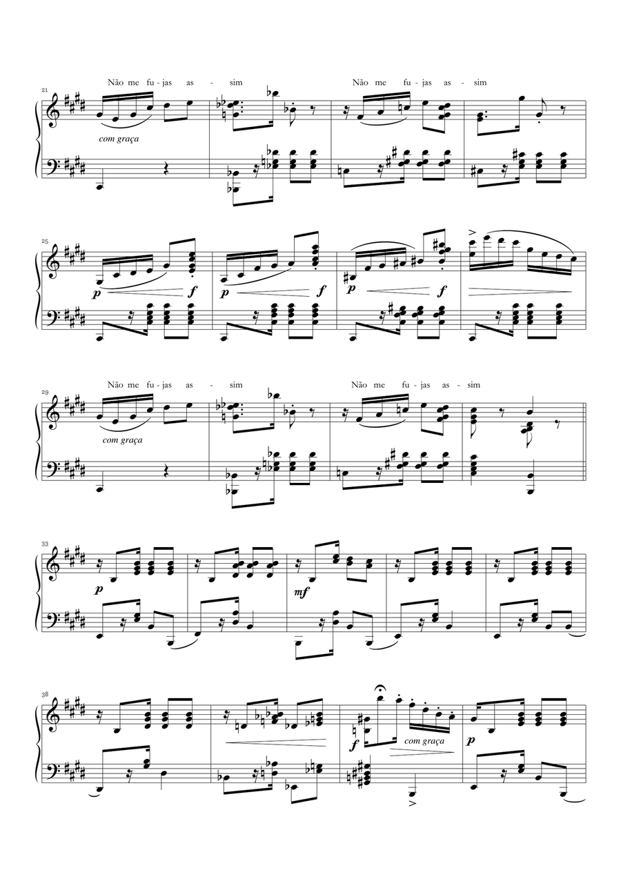 Não me fujas assim Não me fujas assim Chamber Music scores gallery preview page 2