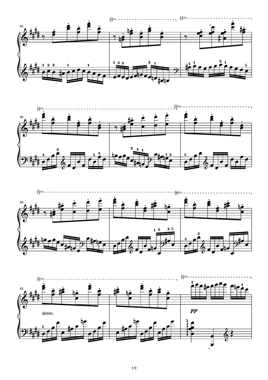 Etude Op.72 No.1 - Moritz Moszkowski Piano Method scores gallery preview page 5