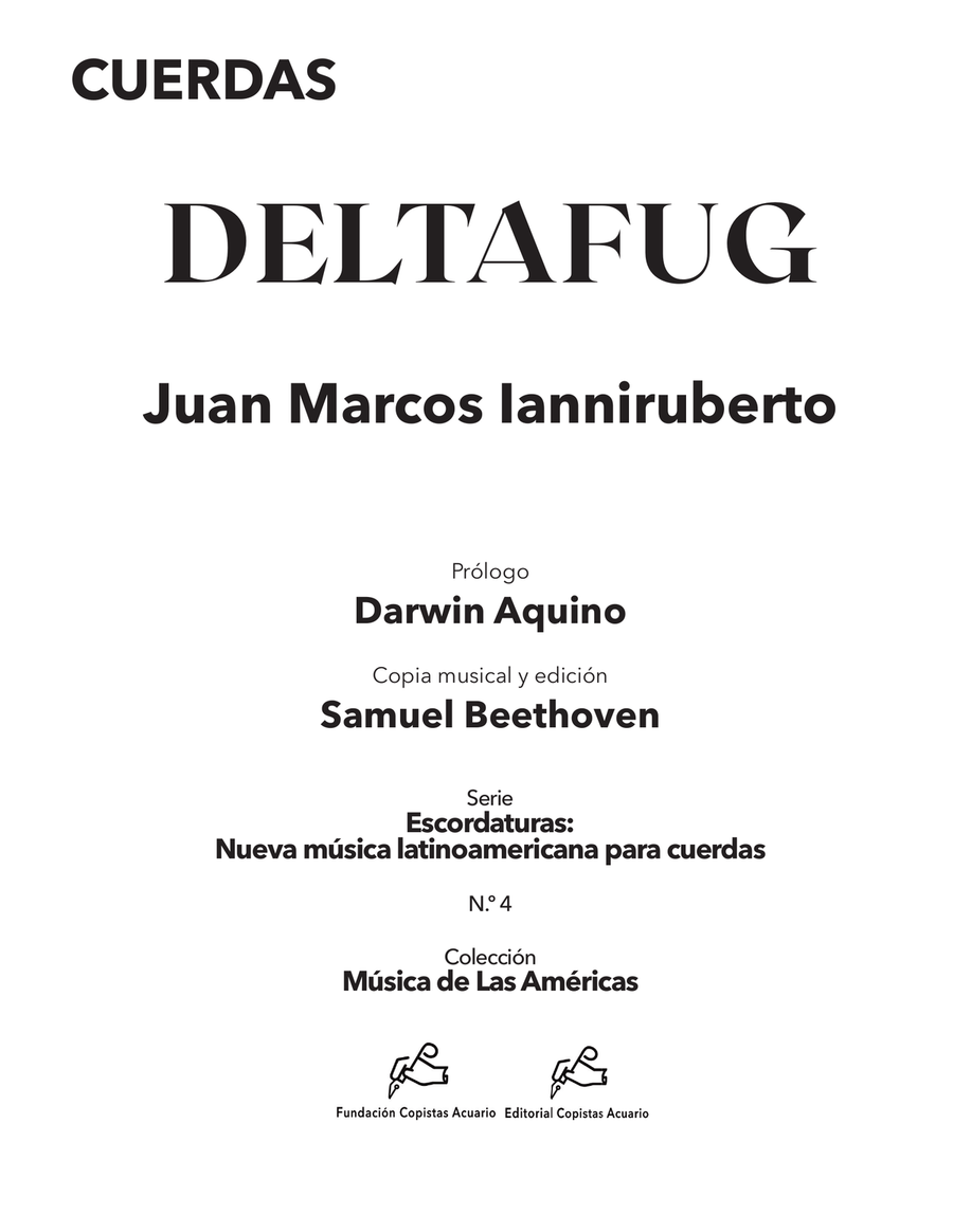Deltafug (Partes) String Quartet scores gallery preview page 3