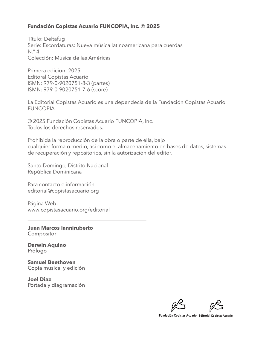 Deltafug (Partes) String Quartet scores gallery preview page 4