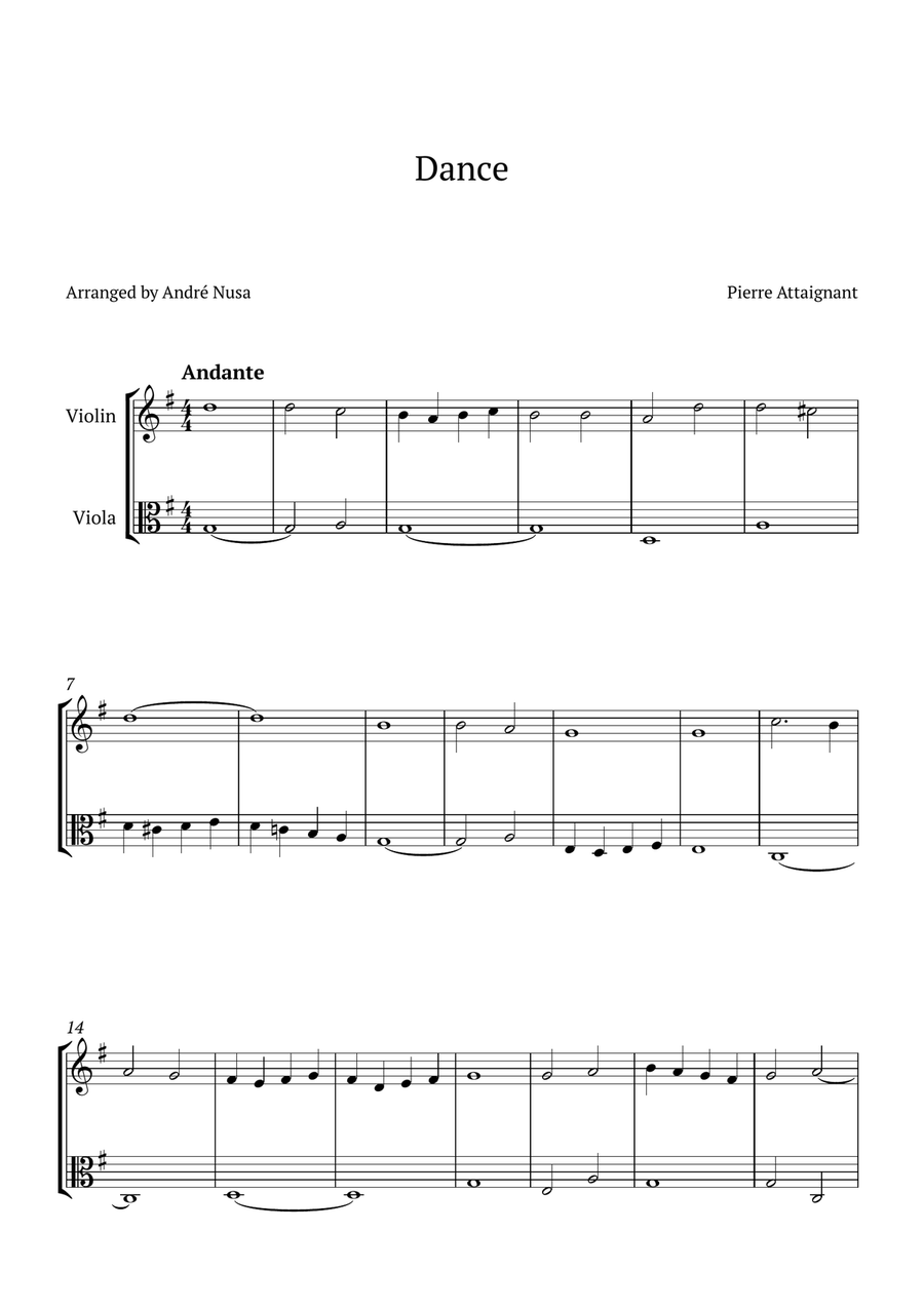 Dance String Duet scores gallery preview page 1