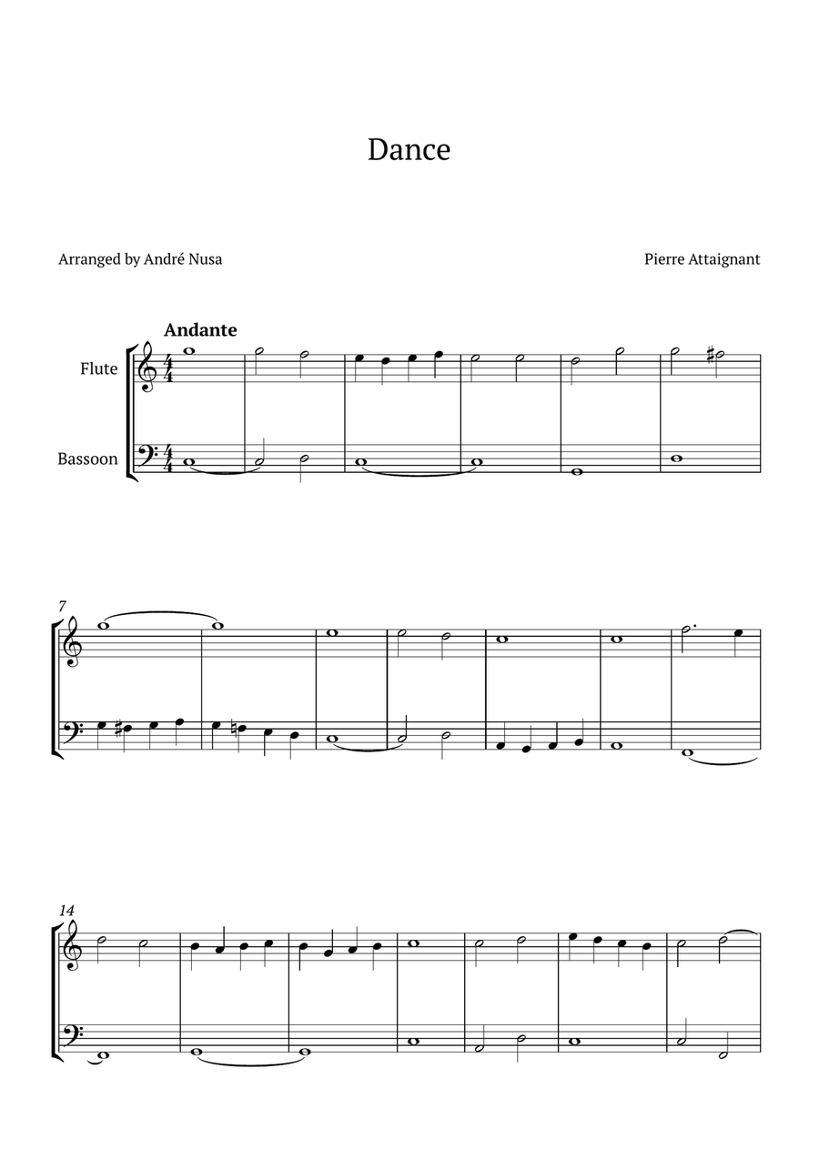 Dance Woodwind Duet scores gallery preview page 1