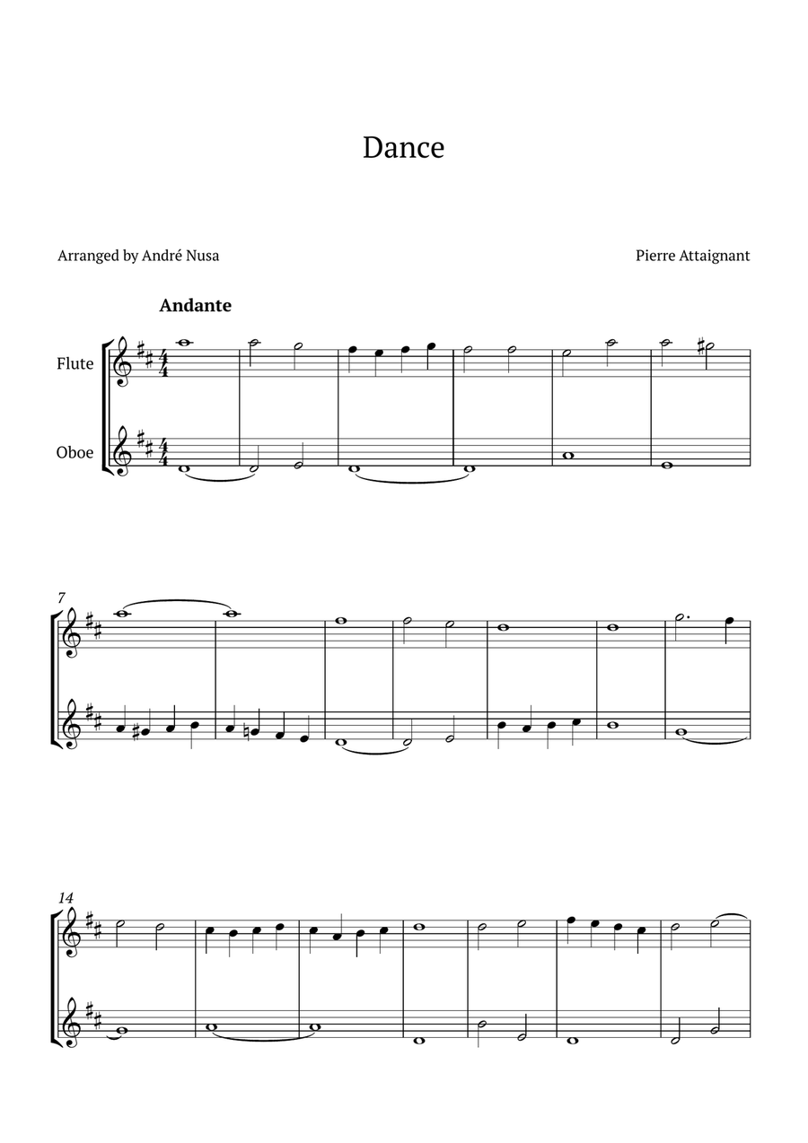 Dance Woodwind Duet scores gallery preview page 1
