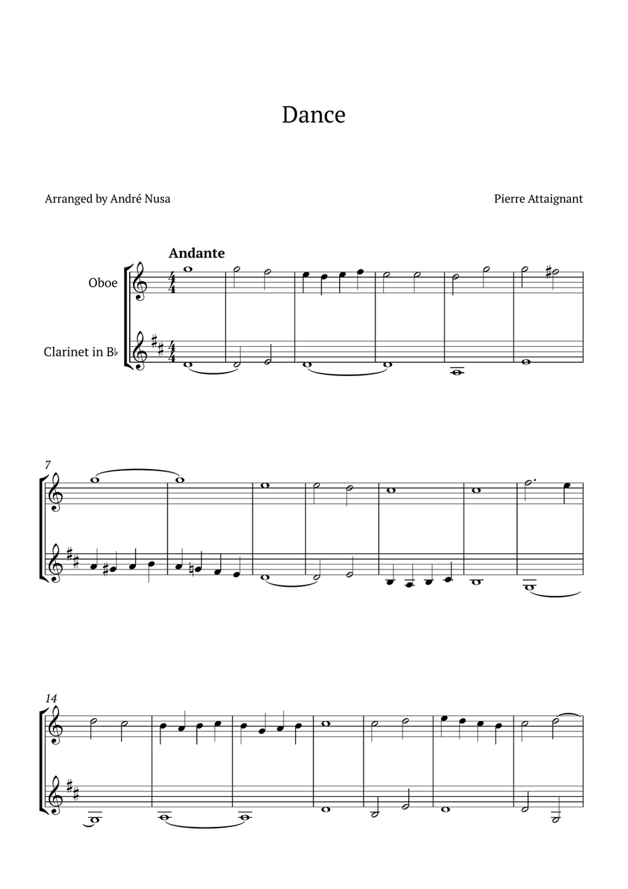 Dance Woodwind Duet scores gallery preview page 1