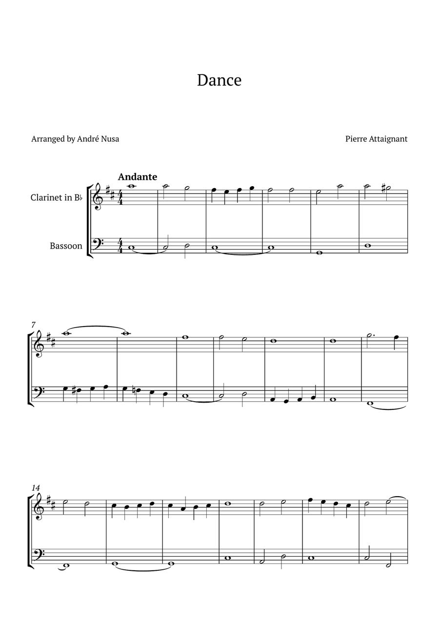 Dance Woodwind Duet scores gallery preview page 1