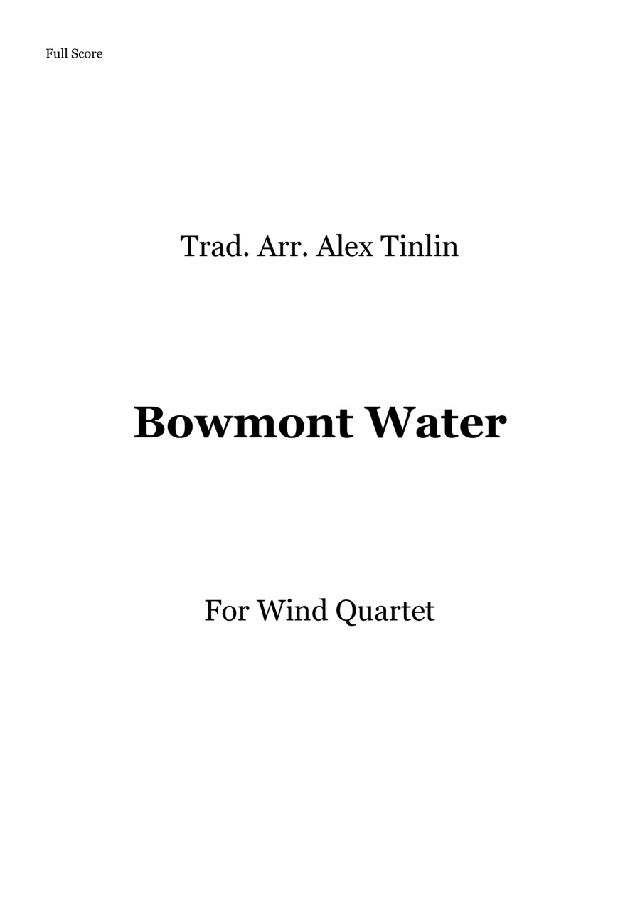 Bowmont Water Bowmont Water Woodwind Quartet scores gallery preview page 1