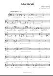 Achat Sha'alti (Carlebach) for solo voice and guitar