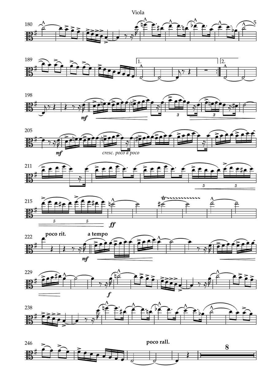 Theme and Variations Viola scores gallery preview page 4