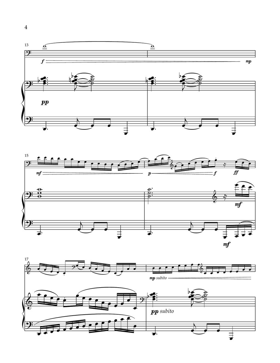 Sonata for Cello and Piano Chamber Music scores gallery preview page 4