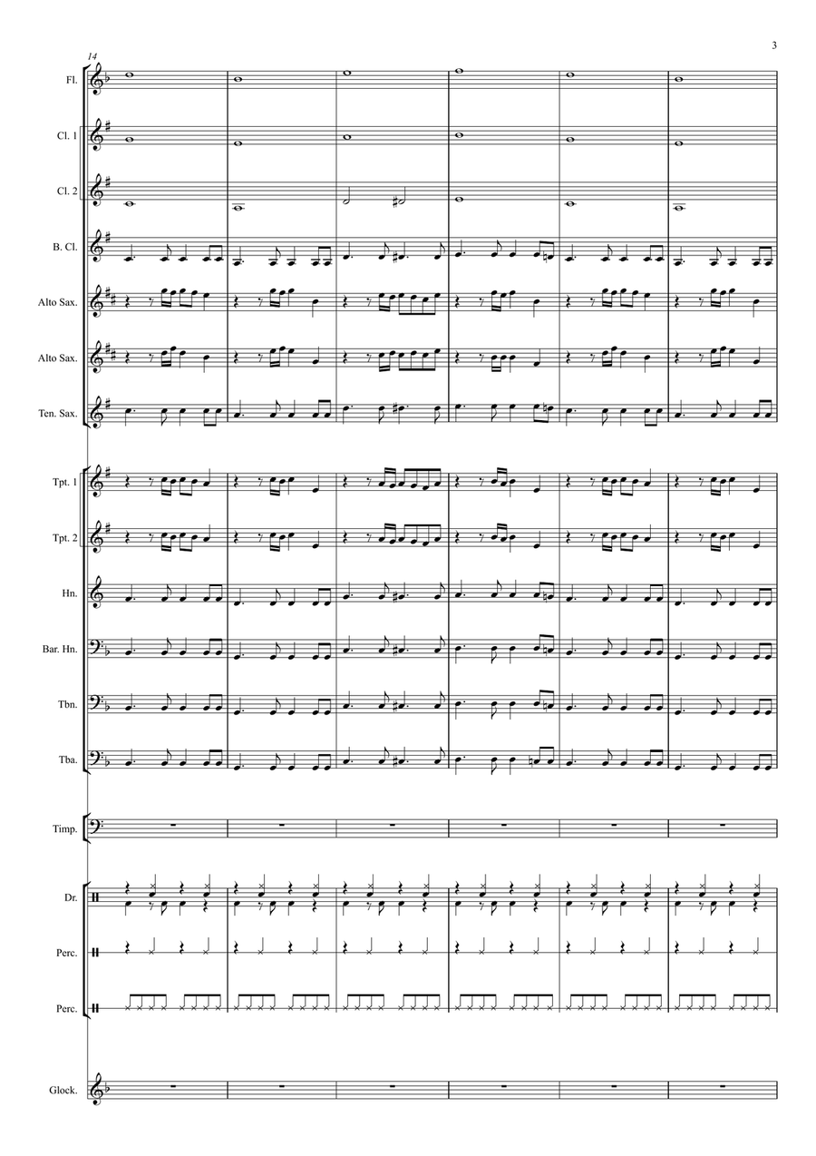 Final Countdown Concert Band scores gallery preview page 3