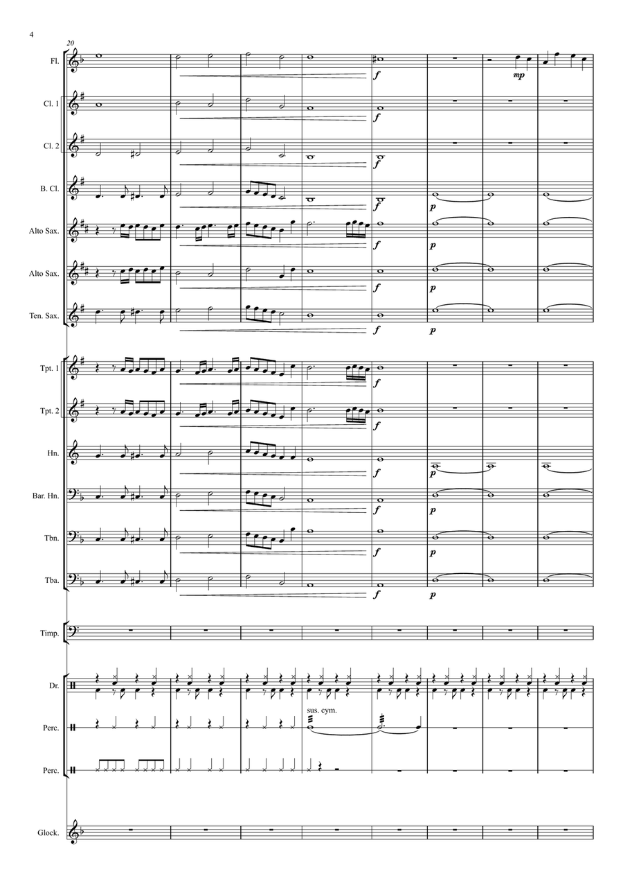 Final Countdown Concert Band scores gallery preview page 4