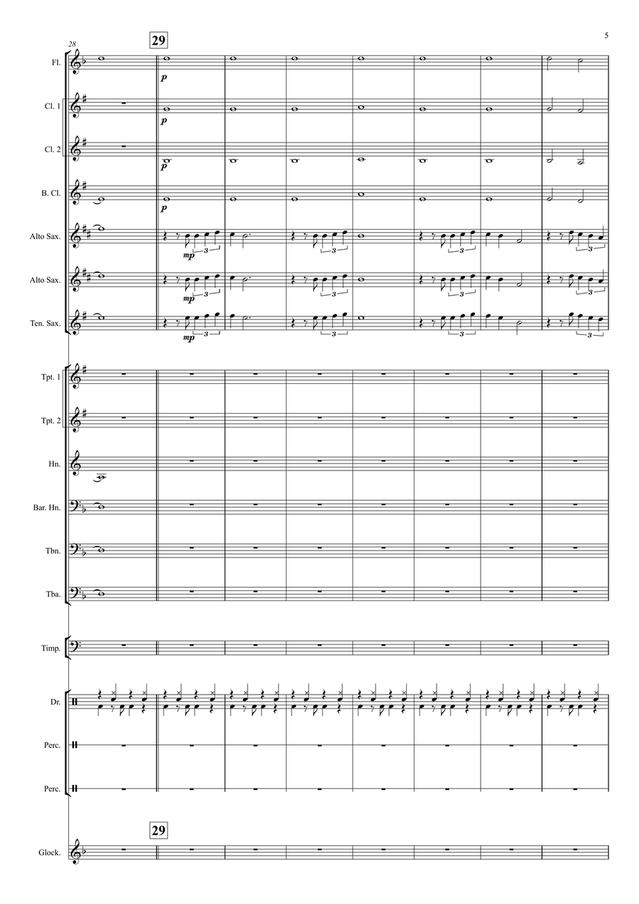 Final Countdown Concert Band scores gallery preview page 5