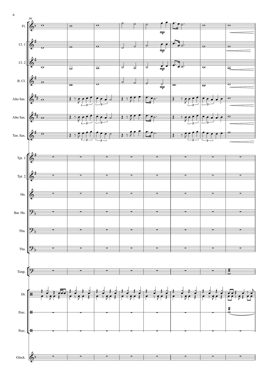 Final Countdown Concert Band scores gallery preview page 6