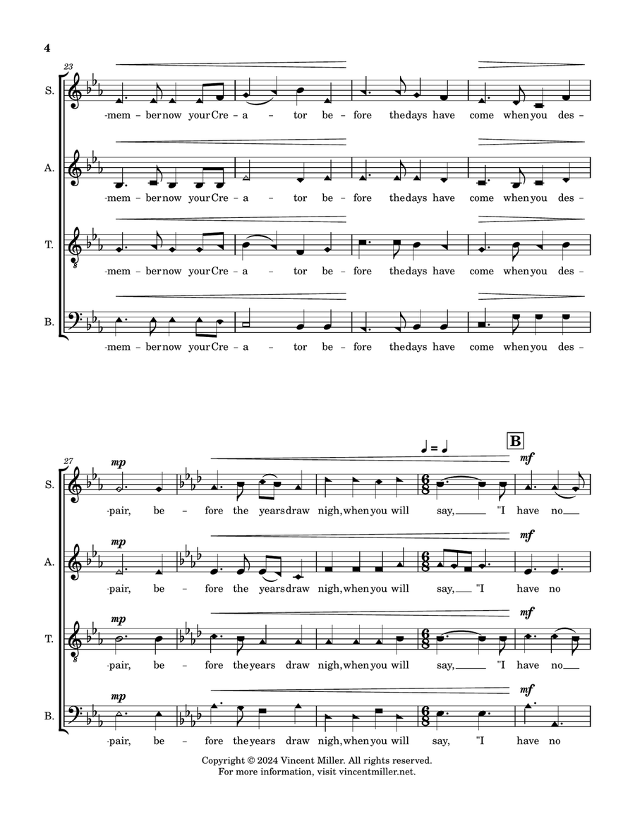 Remember Your Creator Remember Your Creator 4-Part scores gallery preview page 4
