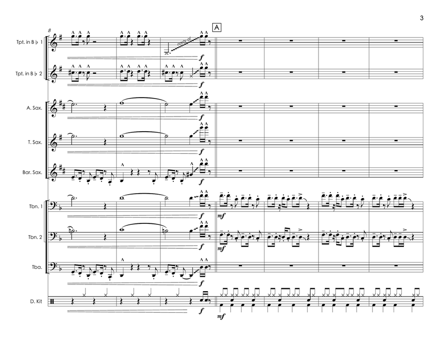 Uptown Funk Uptown Funk Large Ensemble scores gallery preview page 3