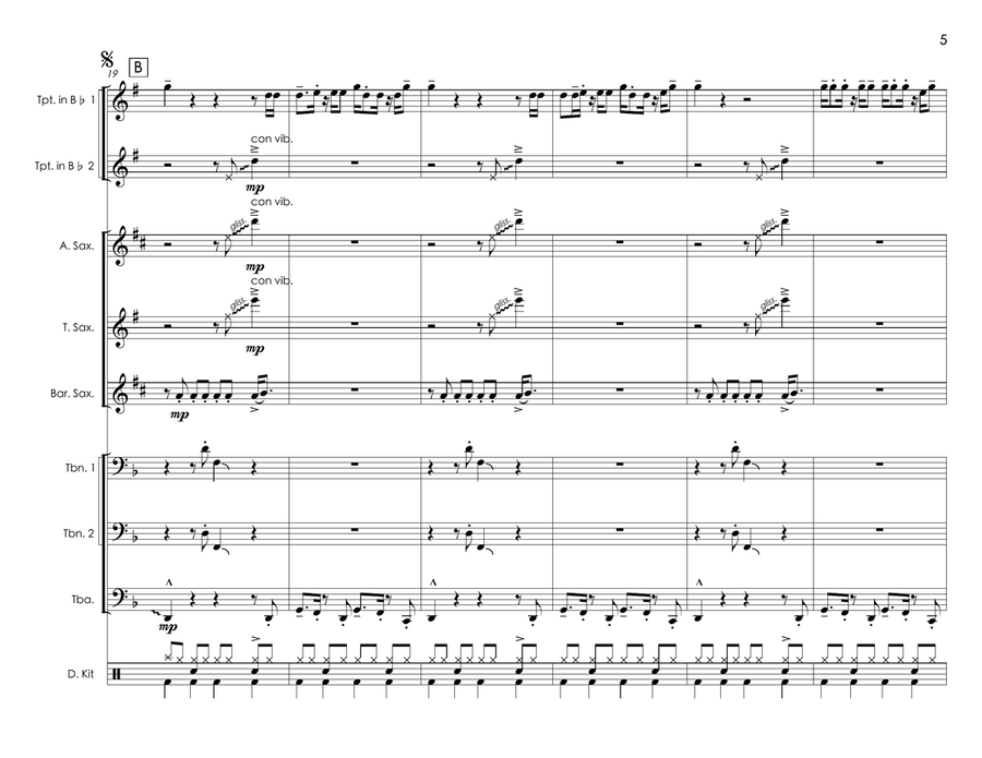 Uptown Funk Uptown Funk Large Ensemble scores gallery preview page 5
