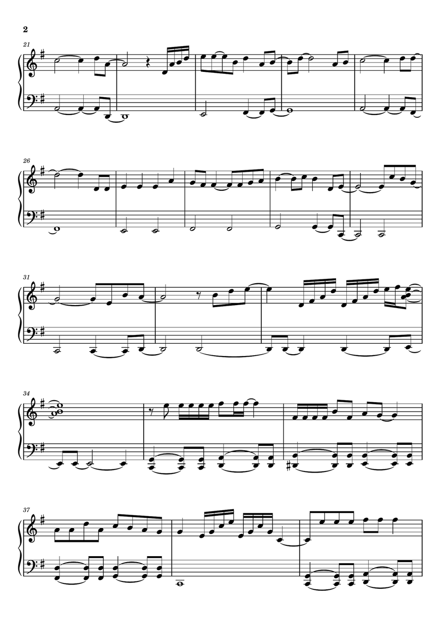 I'll Make A Man Out Of You Easy Piano scores gallery preview page 2