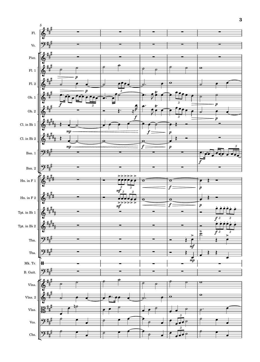 ENENEBE EJEGHI ORU Full Orchestra - Digital Sheet Music page 3